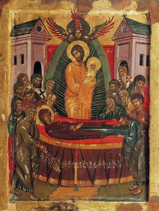 Успение Пресвятой Богородицы. Патмос, монастырь св. Иоанна Богослова. XV век.